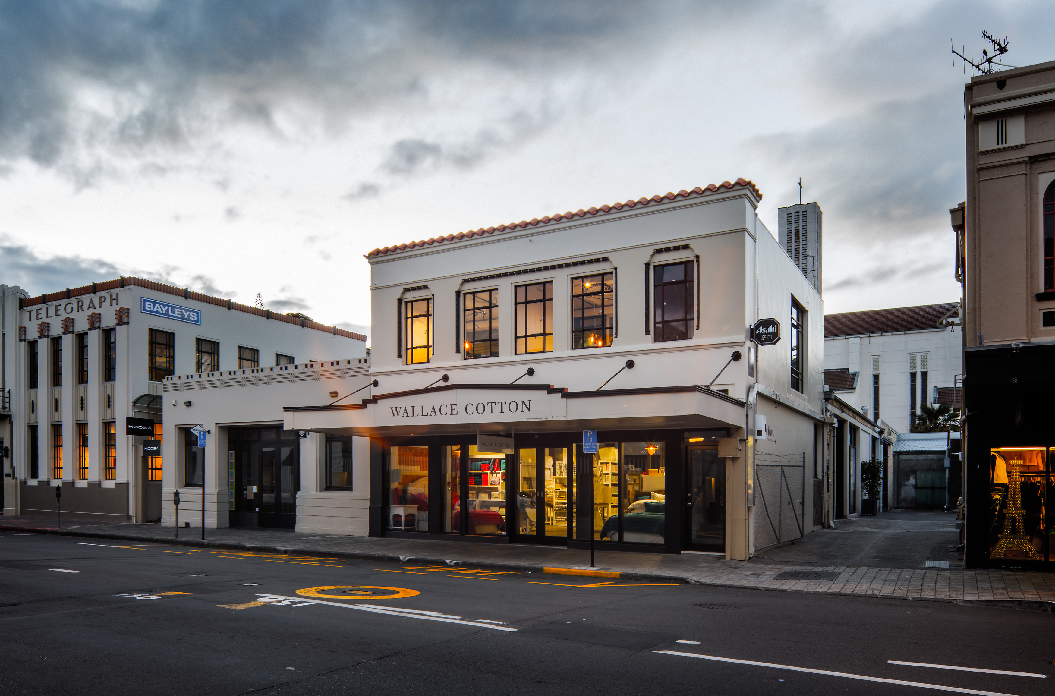 Restored Tennyson Street elevation
