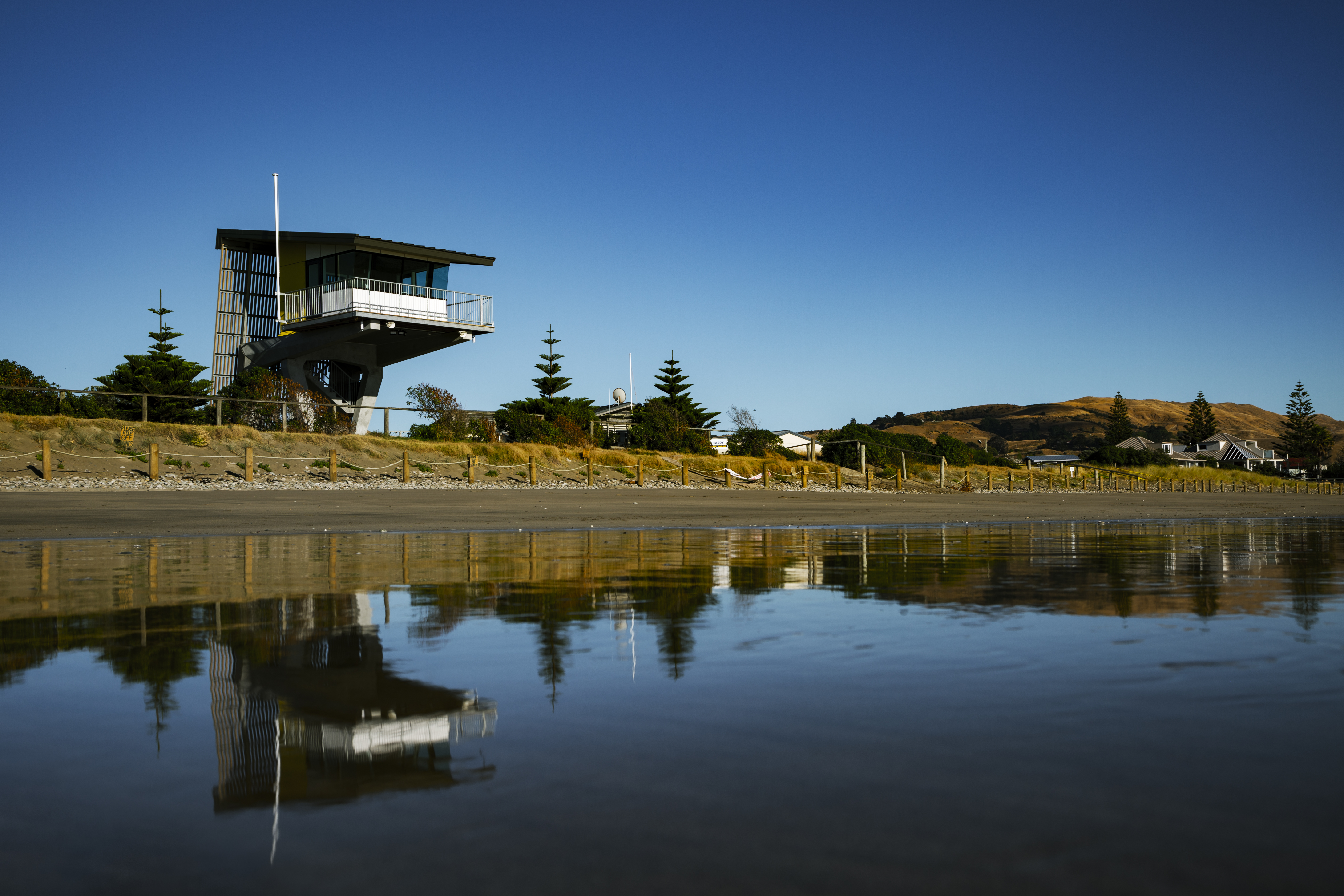 Towering over the sand dunes