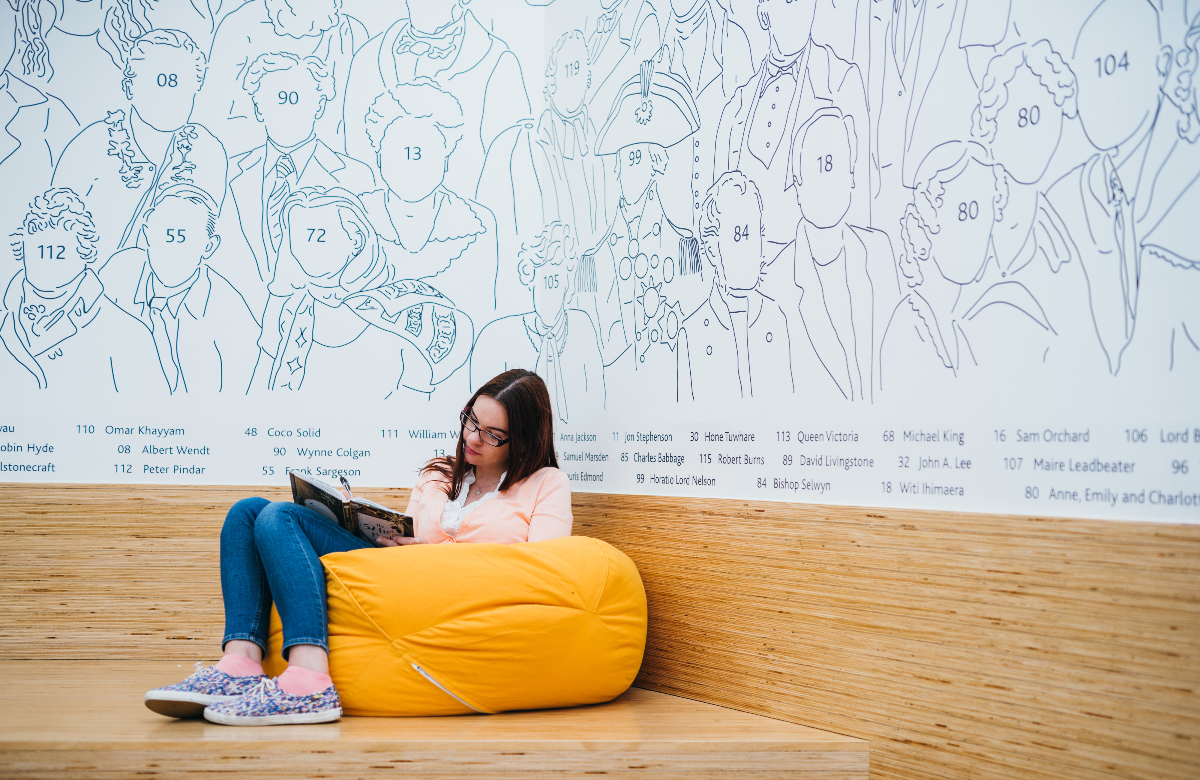 Auckland Central Library Event Space Mural
